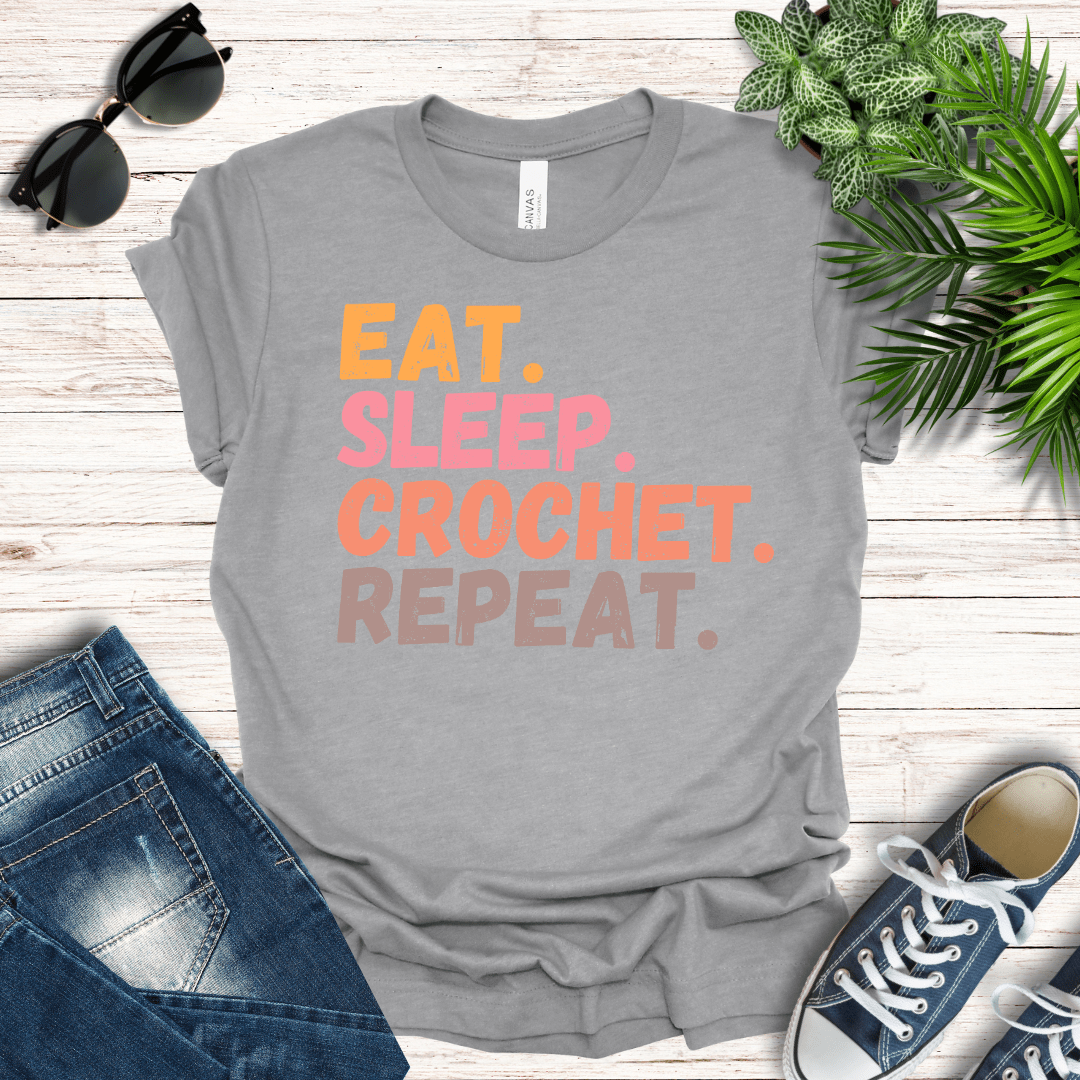 Eat, Sleep, Crochet Tee