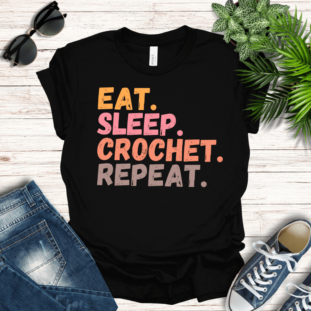 Eat, Sleep, Crochet Tee