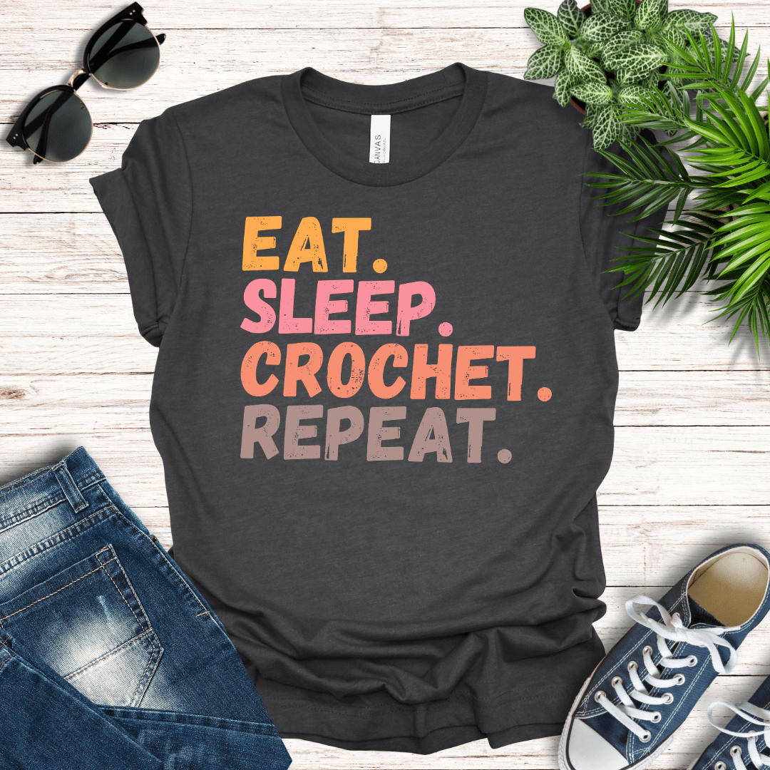 Eat, Sleep, Crochet Tee