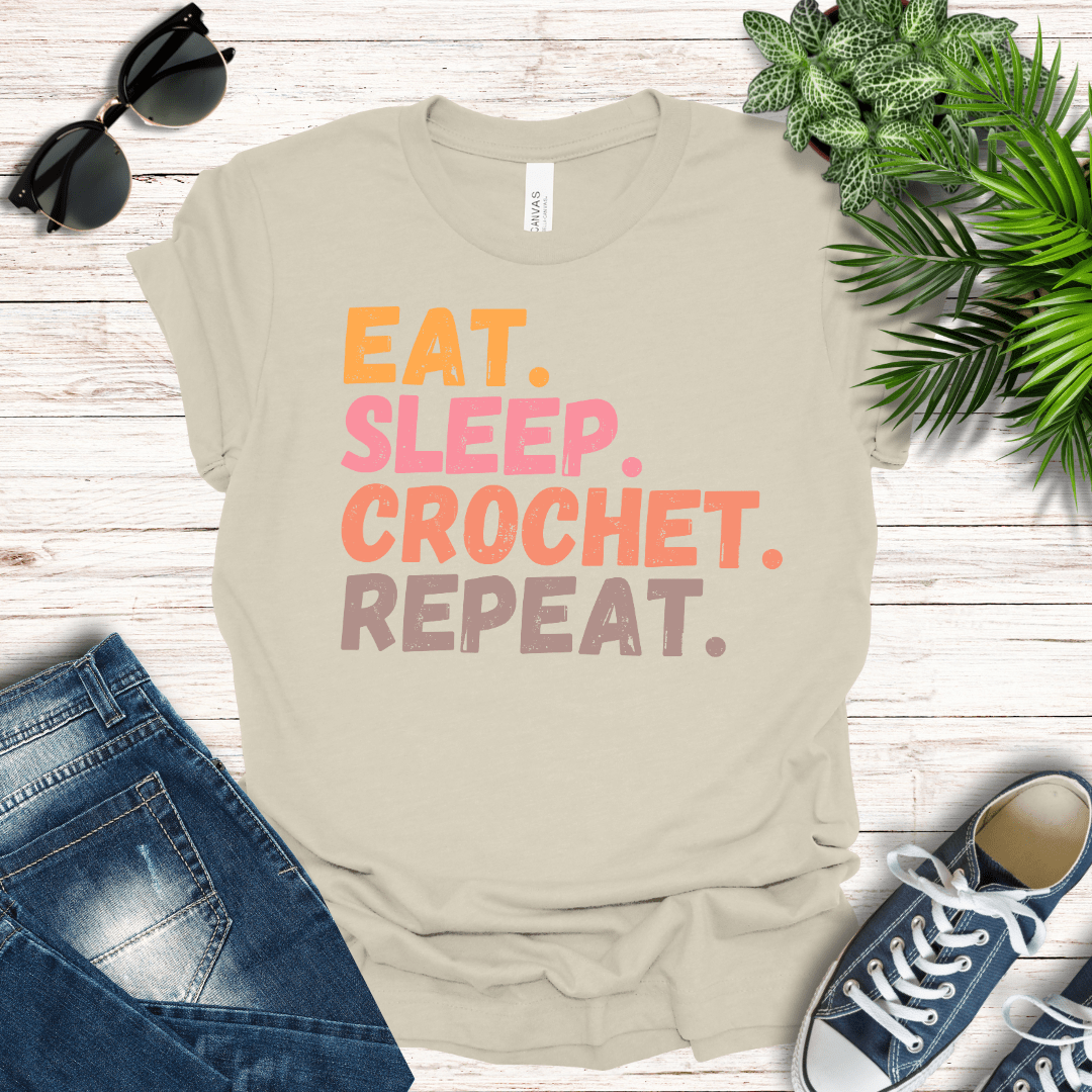 Eat, Sleep, Crochet Tee