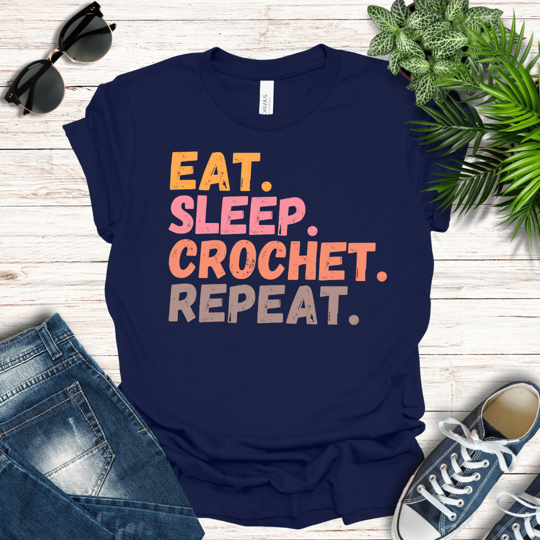 Eat, Sleep, Crochet Tee