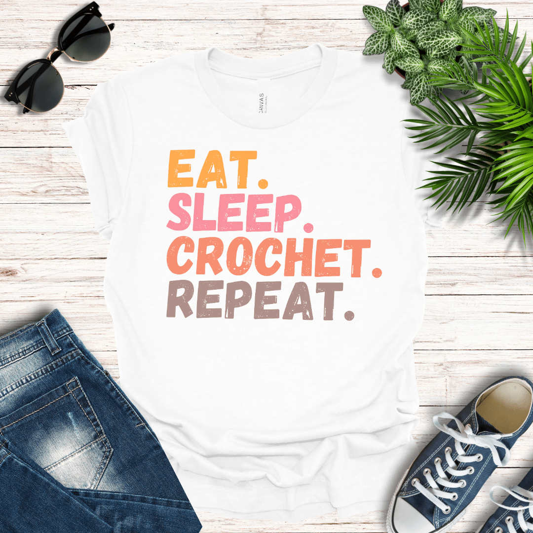 Eat, Sleep, Crochet Tee