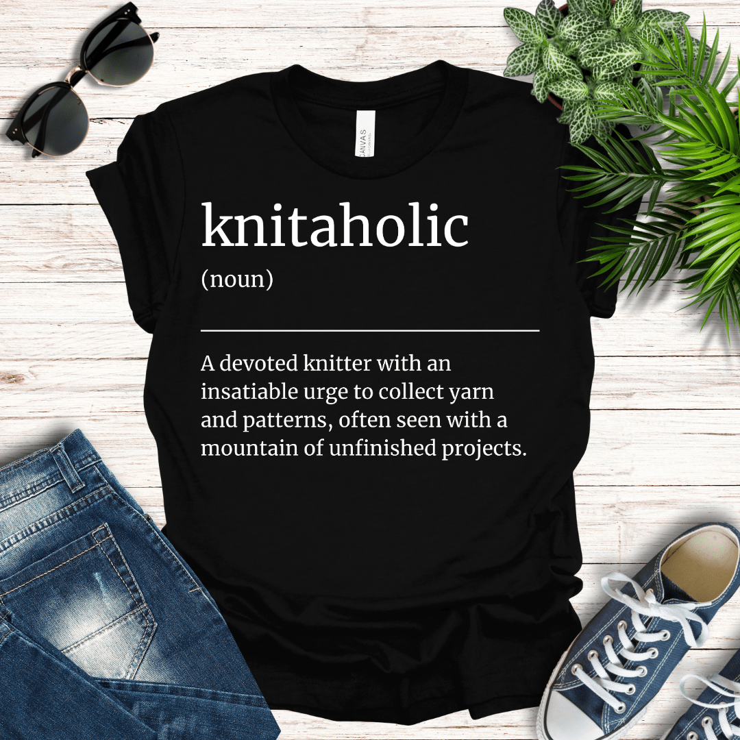 Knitaholic Definition Tee