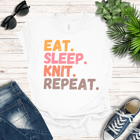 Eat, Sleep, Knit Tee