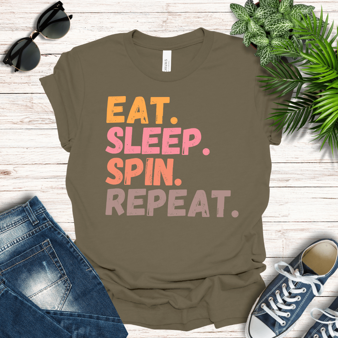 Eat, Sleep, Spin Tee