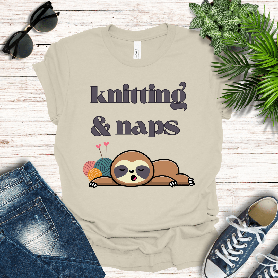 Knitting & Naps Tee