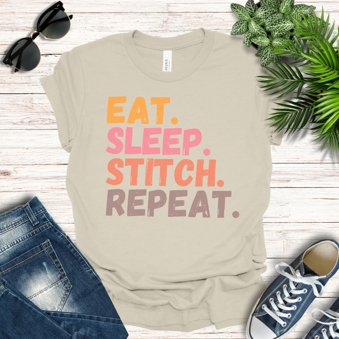 Eat, Sleep, Stitch Tee