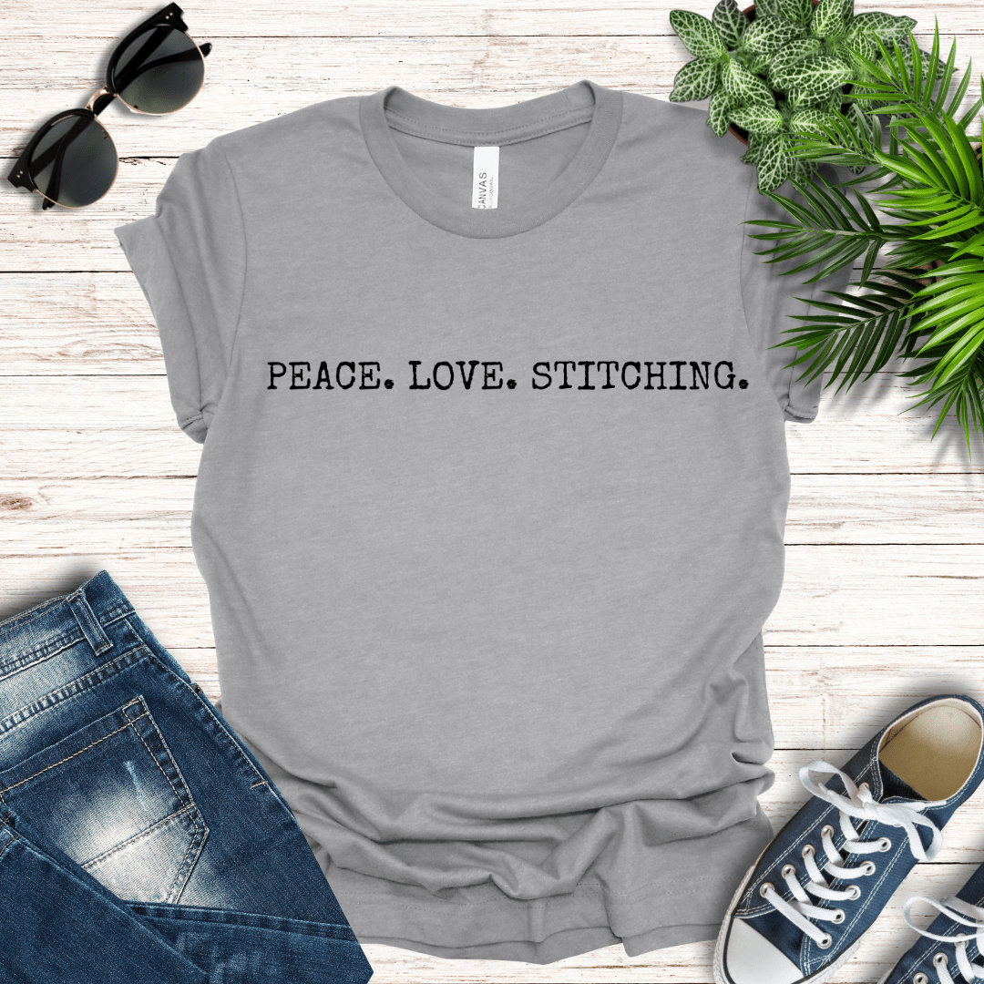 Peace. Love. Stitching Tee