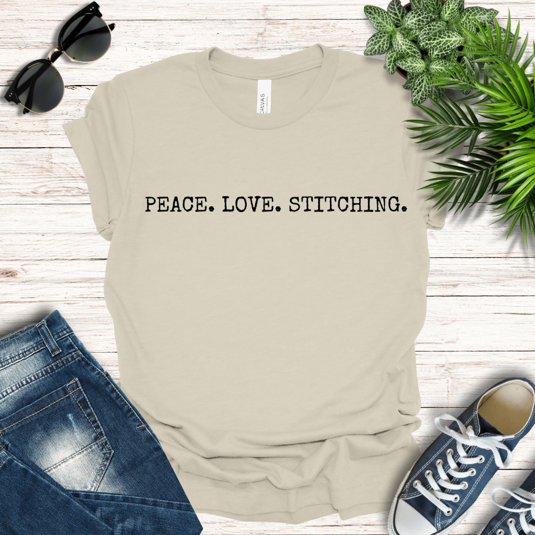 Peace. Love. Stitching Tee