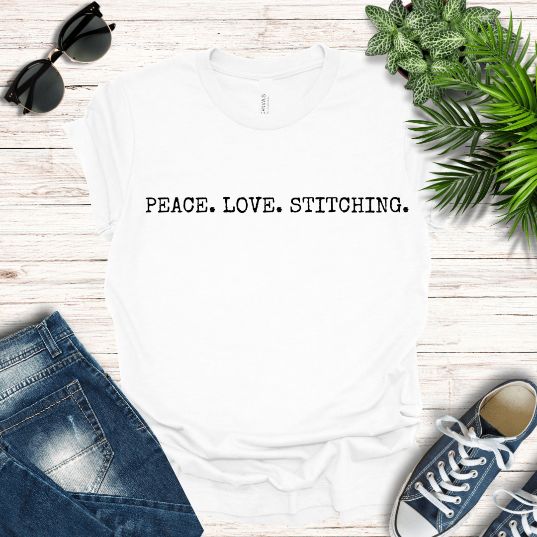 Peace. Love. Stitching Tee