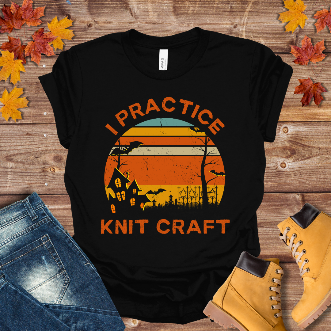 I Practice Knit Craft Tee