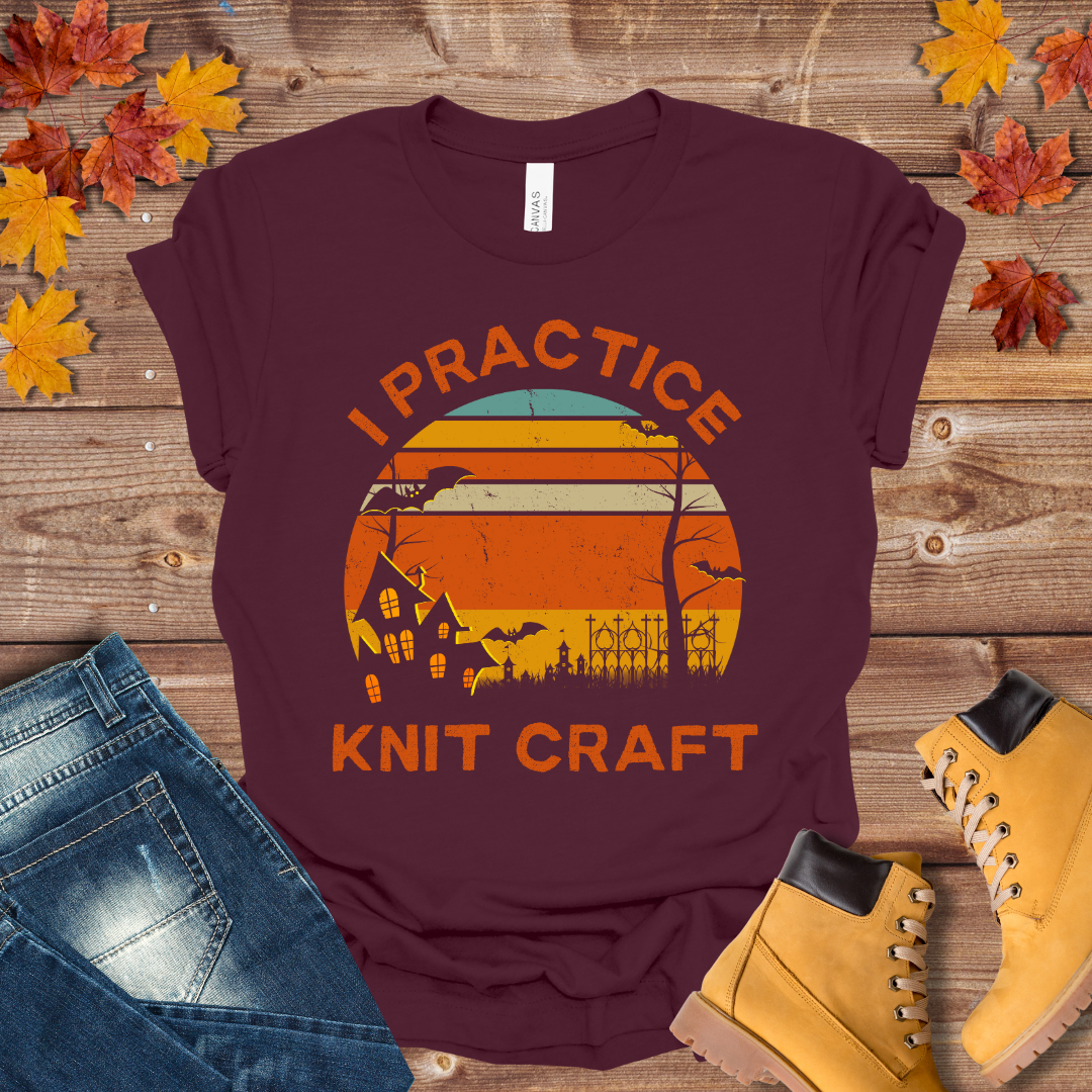 I Practice Knit Craft Tee